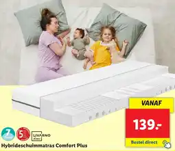 Lidl Livarne home hybrideschuimmatras comfort plus aanbieding