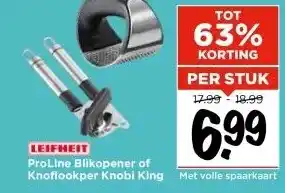 Vomar Voordeelmarkt LEIFHEIT ProLine Blikopener of Knoflookper Knobi King aanbieding