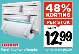 Vomar Voordeelmarkt LEIFHEIT Parat Keukenrolhouder aanbieding