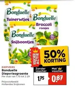 Vomar Voordeelmarkt DIEPVRIES Bonduelle Diepvriesgroente aanbieding
