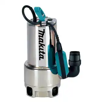 Amazon Makita PF1110 elektrische dompelpomp, vuilwater tot 35 mm deeltjesgrootte, roestvrij staal, 1100 W aanbieding