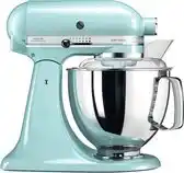 Bol.com KitchenAid Keukenmachine - Artisan - met 7 extra accessoires - 300W - 48 L - Ijsblauw aanbieding