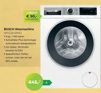 EP Beerepoot Bosch wasmachine WGG244ZSNL aanbieding