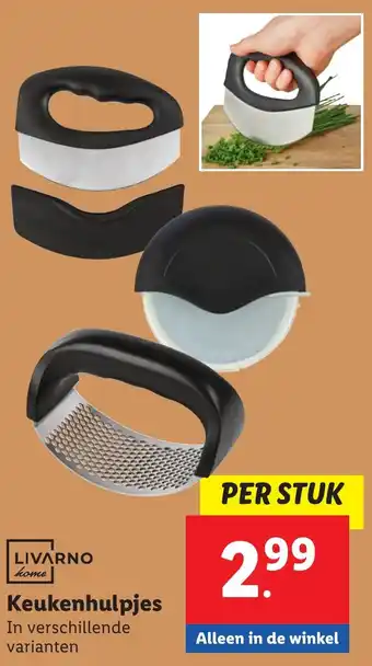 Lidl Livarno keukenhulpjes aanbieding