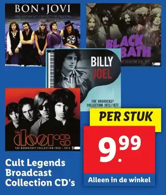Lidl Cult legends broadcast collection CD's aanbieding
