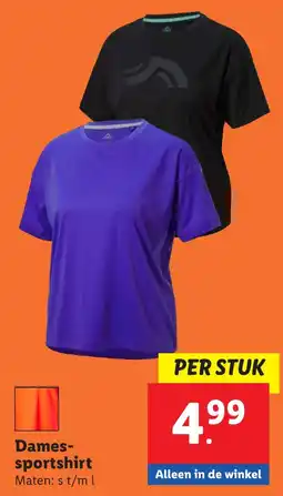 Lidl Dames sportshirt aanbieding