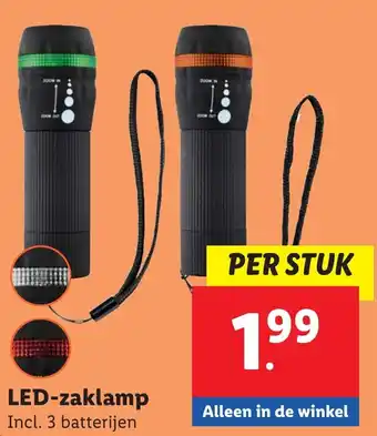 Lidl LED-zaklamp aanbieding