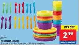 Lidl Livarno kunststof servies aanbieding
