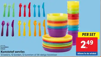 Lidl Livarno kunststof servies aanbieding