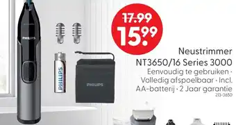 Marskramer Philips Neustrimmer NT3650/16 Series 3000 aanbieding