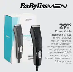 Marskramer BaBylissMEN Power Glide Tondeuse E756E aanbieding