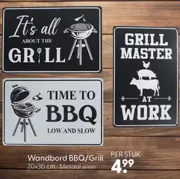 Marskramer Wandbord BBQ/Grill aanbieding