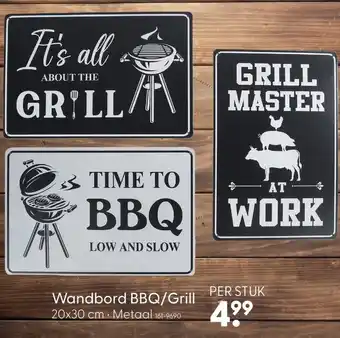 Marskramer Wandbord BBQ/Grill aanbieding