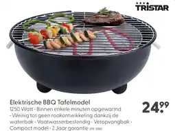 Marskramer Tristar Elektrische BBQ Tafelmodel aanbieding