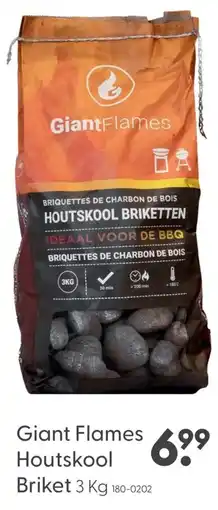 Marskramer Giant flames houtskool briket aanbieding