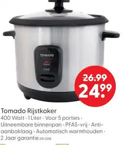 Marskramer Tomado Rijstkoker aanbieding