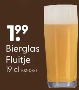 Marskramer Bierglas Fluitje aanbieding