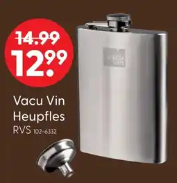 Marskramer Vacu vin heupfles rvs aanbieding