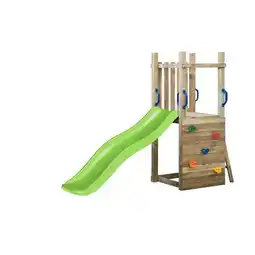 Praxis SwingKing speeltoestel met glijbaan Tour Irma appelgroen 175cm aanbieding