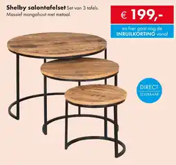 Woonsquare Shelby salontafelset aanbieding