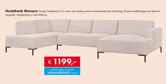 Woonsquare Hoekbank Monaco aanbieding