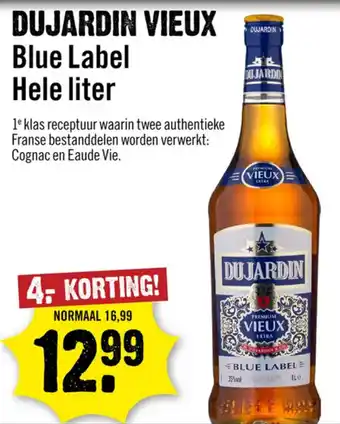 Dirck 3 Dujardin vieux blue label aanbieding