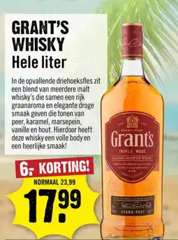 Dirck 3 Grant's Whisky aanbieding