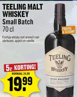 Dirck 3 Teeling malt whiskey small batch aanbieding