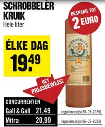 Dirck 3 Schrobbeler Kruik aanbieding