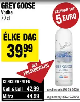 Dirck 3 Grey Goose vodka aanbieding
