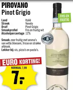 Dirck 3 Pirovano Pinot Grigio aanbieding