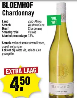 Dirck 3 Bloemhof Chardonnay aanbieding
