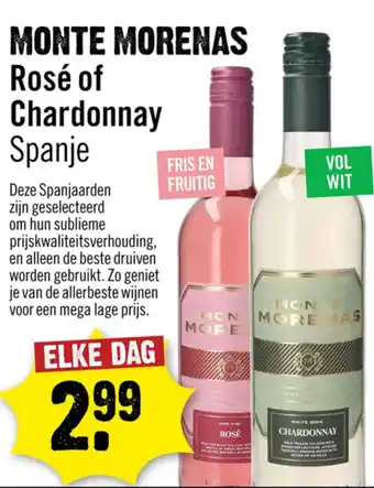 Dirck 3 Monte morenas Rosé of Chardonnay aanbieding