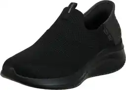 Amazon Skechers Ultra Flex 3.0 - Vlotte stap Sneaker dames, Zwart gebreide jersey trim, 36.5 EU aanbieding