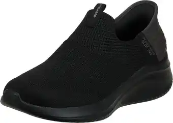 Amazon Skechers Ultra Flex 3.0 - Vlotte stap Sneaker dames, Zwart gebreide jersey trim, 36.5 EU aanbieding