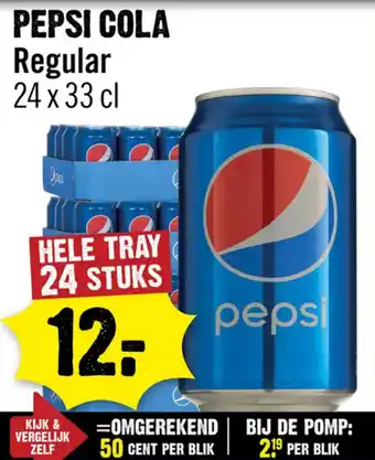 Dirck 3 PEPSI COLA Regular aanbieding