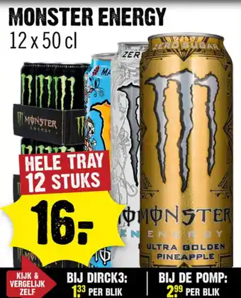 Dirck 3 Monster energy aanbieding