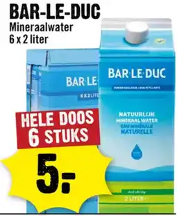 Dirck 3 BAR-LE-DUC Mineraalwater aanbieding