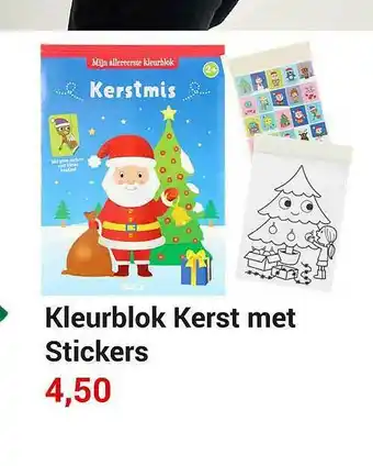 Lobbes Kleurblok Kerst Met Stickers aanbieding