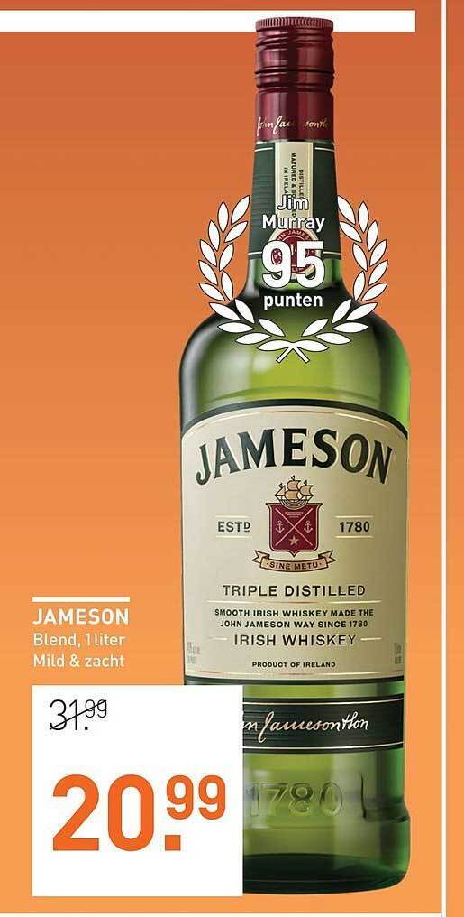 Jameson 1 liter aanbieding bij Gall & Gall
