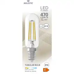 Albert Heijn Majestic Led fil buis E14 40W aanbieding