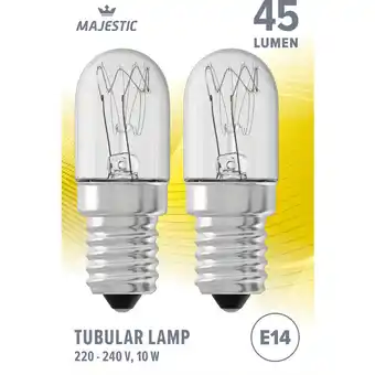 Albert Heijn Majestic Led fil buis helder 10W aanbieding