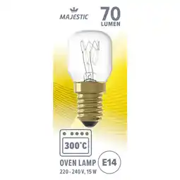 Albert Heijn Majestic Ovenlamp E14 15W aanbieding