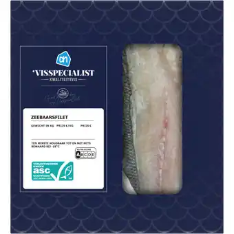 Albert Heijn AH Visspecialist zeebaarsfilet aanbieding