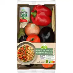 Albert Heijn AH Biologisch Aubergine kip Midden-Oosterse verspakket aanbieding