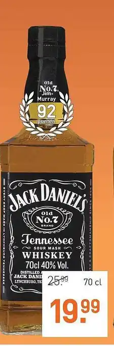 Gall & Gall Jack Daniel's Tennessee Whisky 70 cl aanbieding