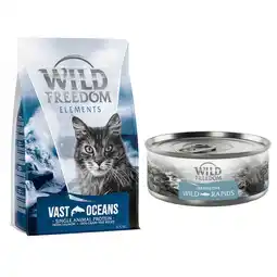 Zooplus 6,5 kg Wild Freedom - Vast Oceans - Zalm (Single Meat) + 6 x 70 g Instinctive Zalm aanbieding