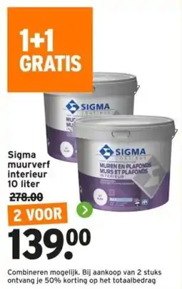 GAMMA Sigma muurverf interieur aanbieding
