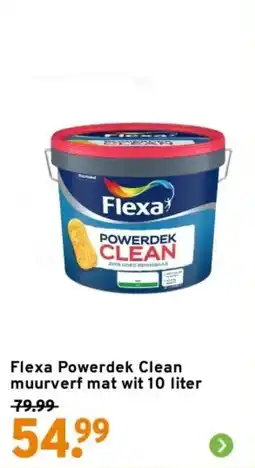 GAMMA Flexa Powerdek Clean muurverf mat wit aanbieding