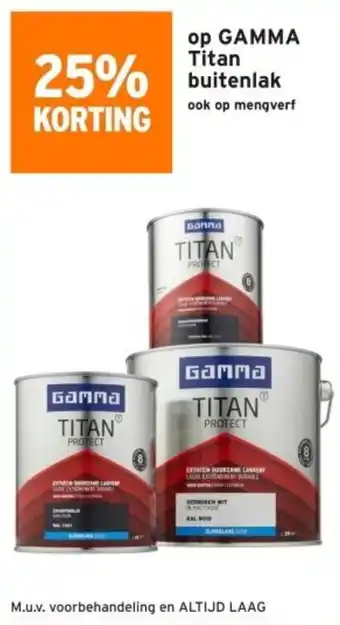 GAMMA GAMMA Titan buitenlak aanbieding